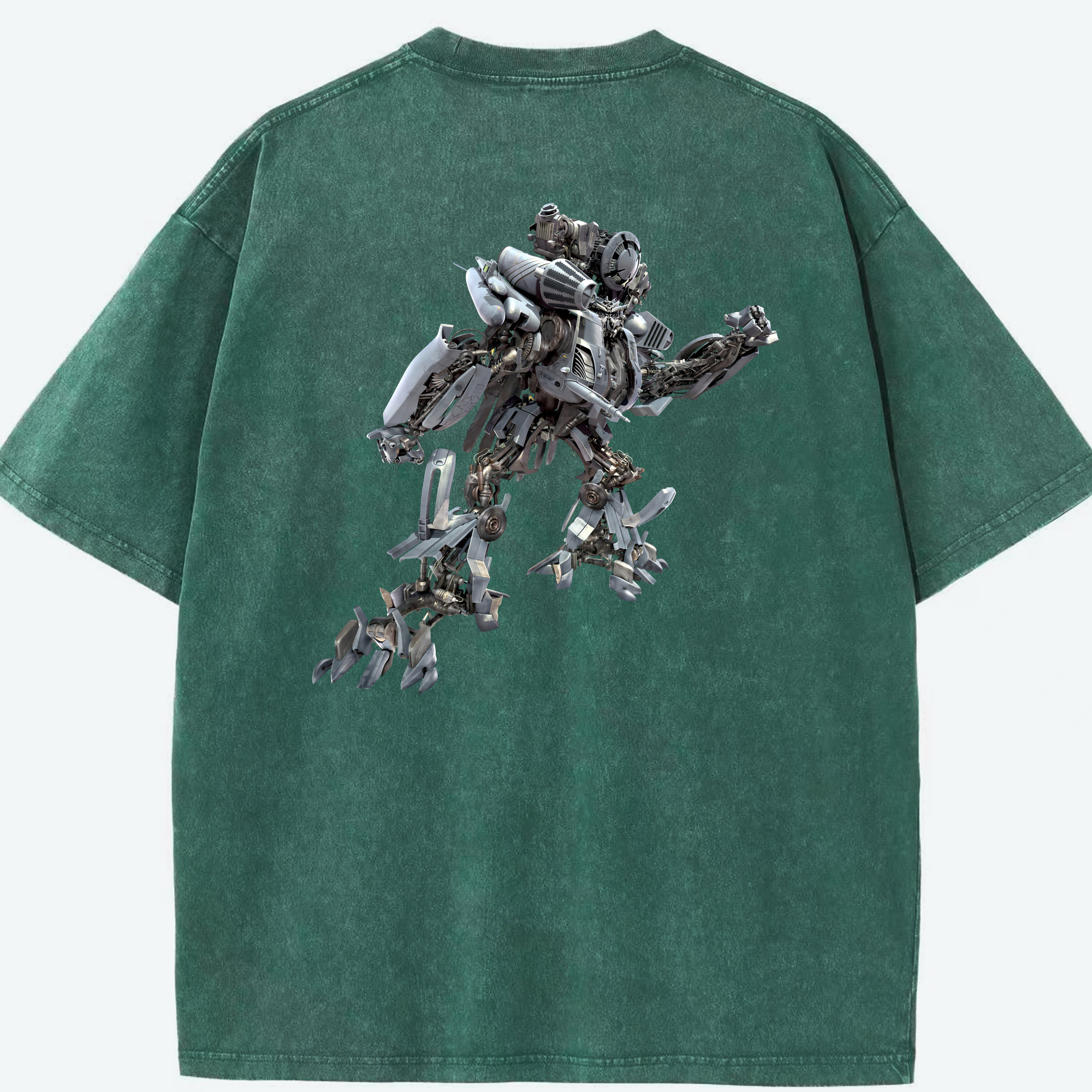 Transformers トランスフォーマー 綿100% ヴィンテージ風 半袖Tシャツ（背面プリント）